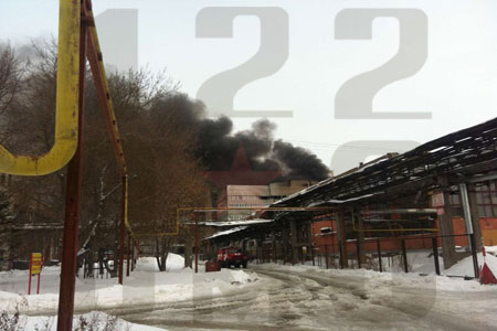 Пожар на битумном заводе в ХМАО