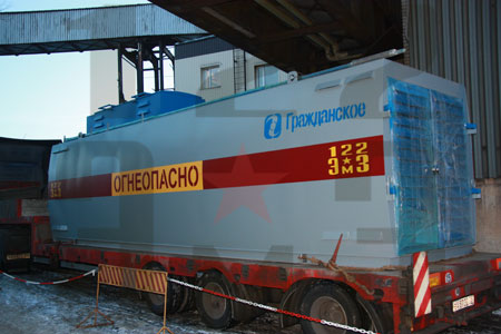 Отгрузка контейнерных АЗС